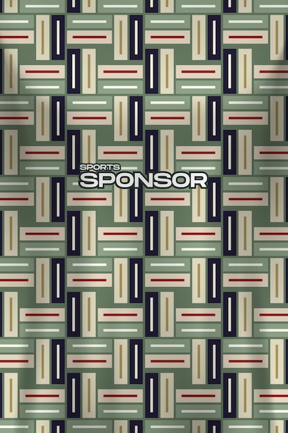 Fondo vectorial Resumen para camiseta deportiva Sublimación de tela Textura de patrón textil