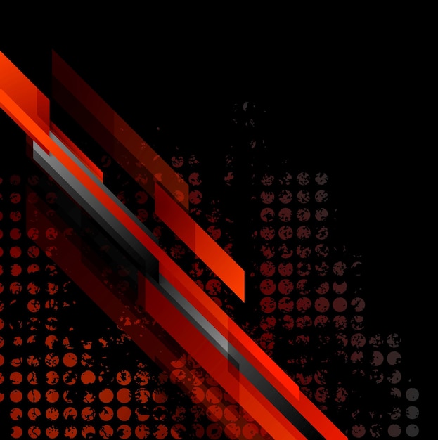 Fondo vectorial de tecnología grunge rojo oscuro