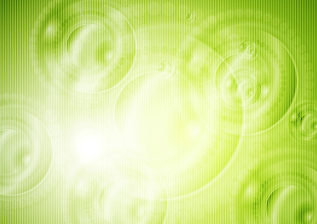 Fondo vectorial tecnológico verde brillante