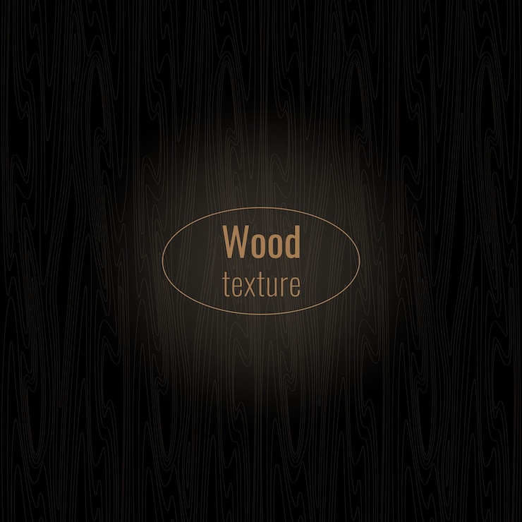 Vector fondo vectorial de textura negra oscura de madera. diseño de textura de tabla de cortar de madera oscura.