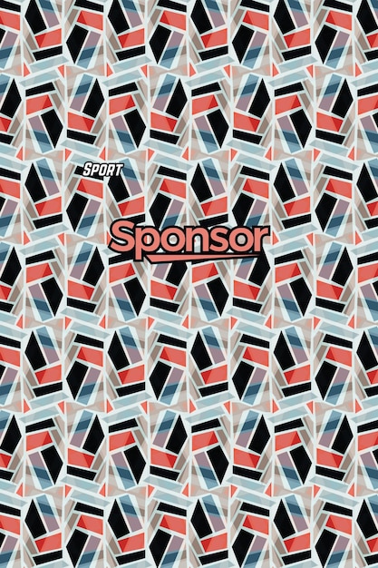 Fondo vectorial para la textura del patrón de sublimación de la camiseta deportiva