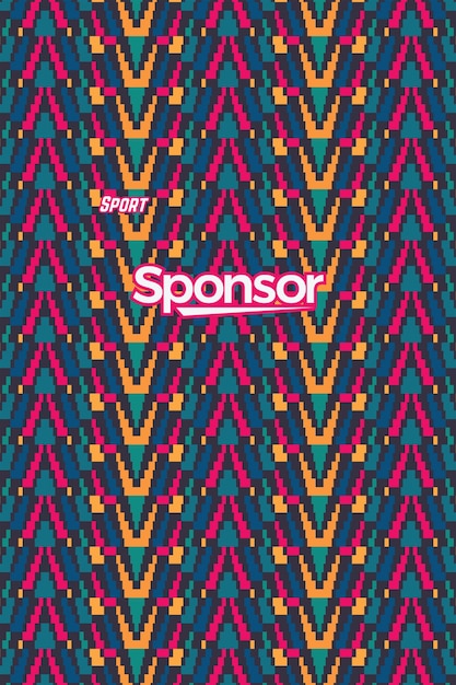 Fondo vectorial para la textura del patrón de sublimación de la camiseta deportiva