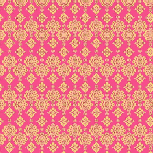 Fondo vectorial tradicional indonesio de Songket