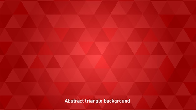 Fondo vectorial de triángulo rojo abstracto