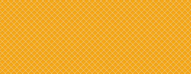 Fondo vectorial de waffle Textura del patrón de la oblea del cono de helado