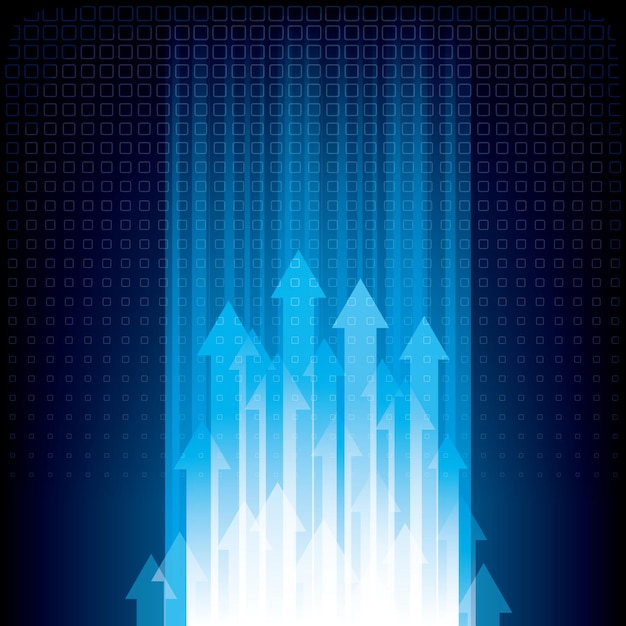 Fondo de velocidad de flechas. Diseño de concepto de fondo abstracto. La imagen utiliza efectos de superposición de capa.