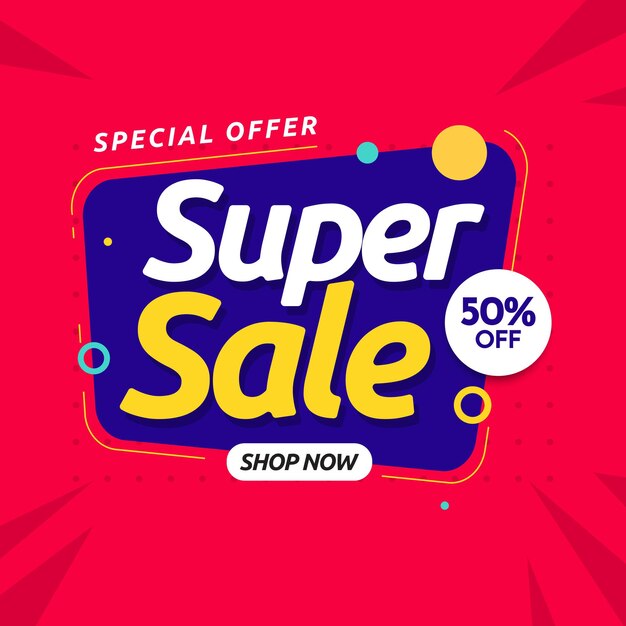 Fondo de venta de banner de color degradado Vector Gratis