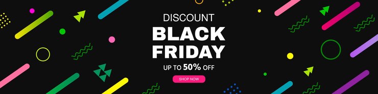 Fondo de venta de descuento de banner de viernes negro