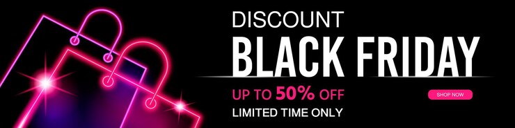 Fondo de venta de descuento de banner de viernes negro
