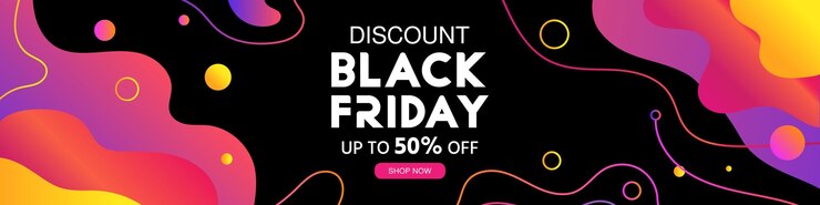 Fondo de venta de descuento de banner de viernes negro