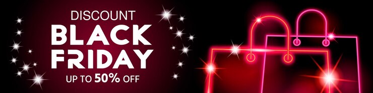 Fondo de venta de descuento de banner de viernes negro