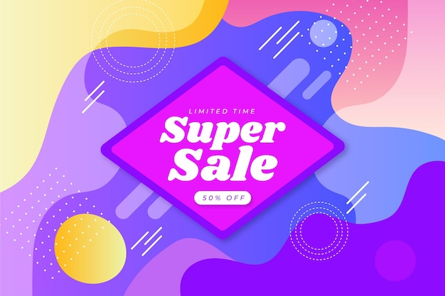 Fondo de venta en gradiente