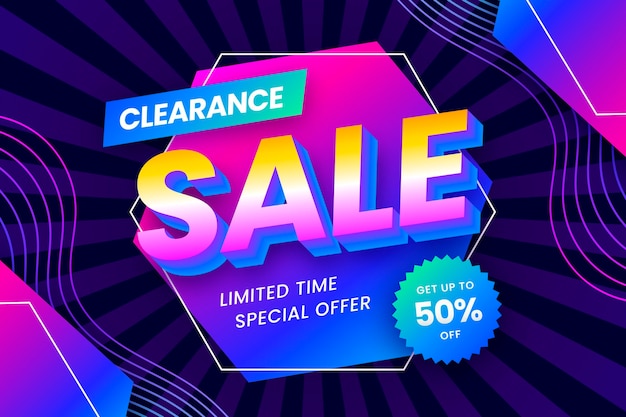 Fondo de venta en gradiente
