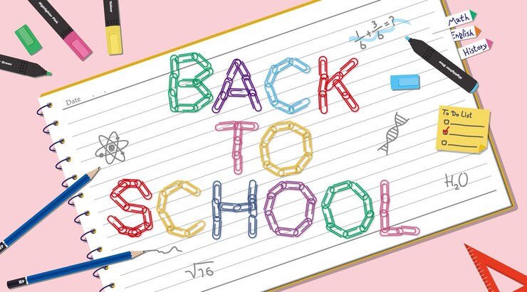 Fondo de venta de vector_back to school