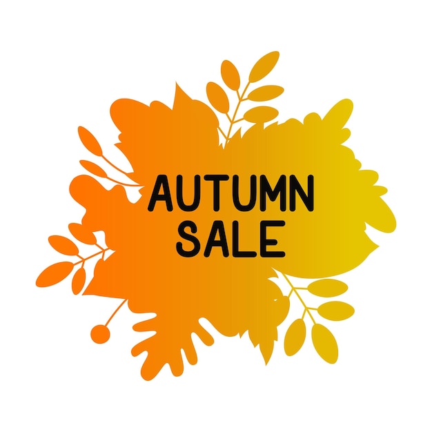 Fondo de ventas de otoño Banner de ventas de otoño con hojas coloridas Plantilla de etiqueta de venta de otoño Fondo de follaje caído
