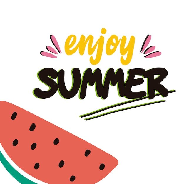 Fondo de verano con una sandía.