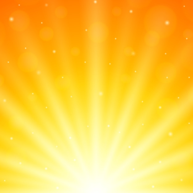 Fondo de verano con sol brillante