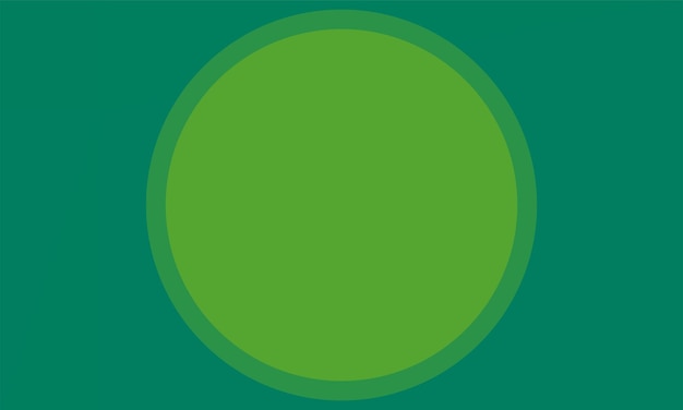 Fondo verde abstracto Círculo minimalista verde Ilustración vectorial