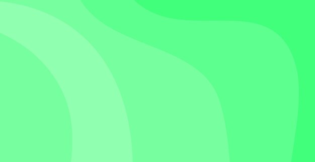 Vector fondo verde abstracto forma curva de onda con estilo de color monocromático