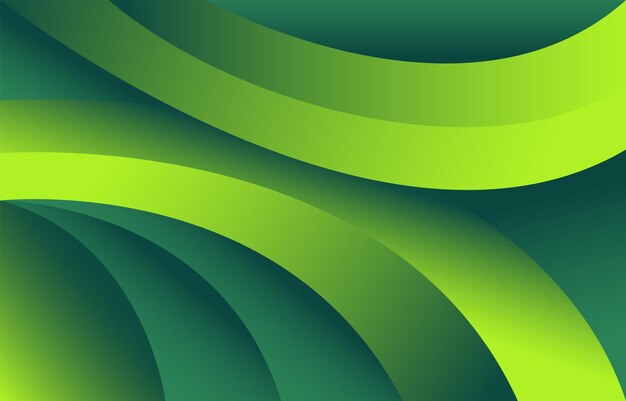 Vector fondo verde abstracto con líneas