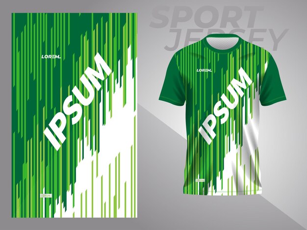 Vector fondo verde abstracto y patrón para el diseño de camisetas deportivas.