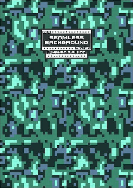 Un fondo verde y azul con un patrón cuadrado.