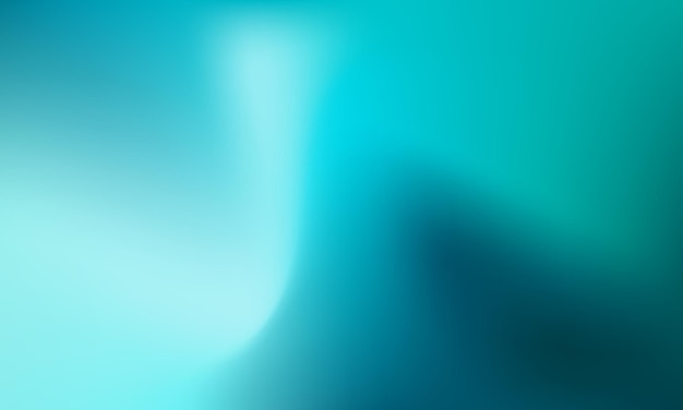 Fondo verde azulado oscuro abstracto con onda de luz. Fondo de agua turquesa borrosa