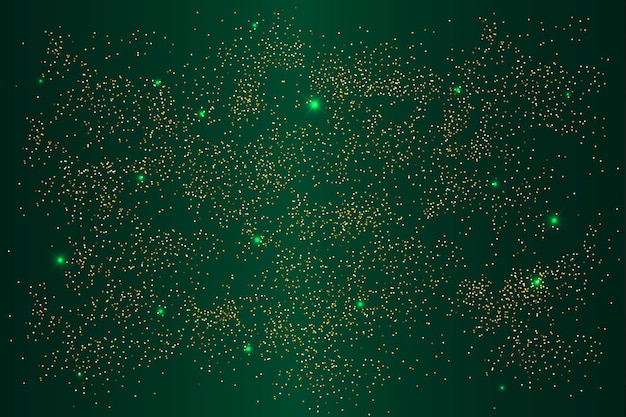 un fondo verde con brillo dorado y un fondo verde