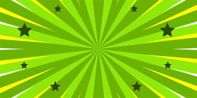 Vector fondo verde cómico con estrella free vector y svg