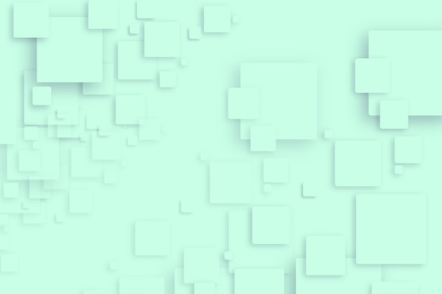 un fondo verde con cubos blancos en el medio