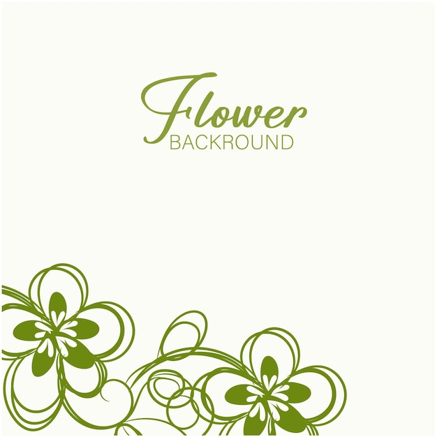 un fondo verde con un diseño de flores y un fondo verde