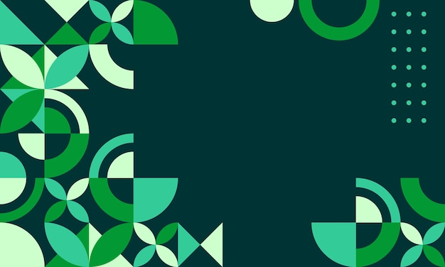 Vector un fondo verde con un diseño verde y blanco con una flecha verde