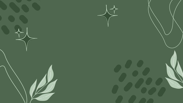 Fondo verde con elementos abstractos Ilustración vectorial Lugar para su texto