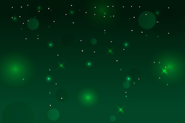 un fondo verde con estrellas y un fondo verde