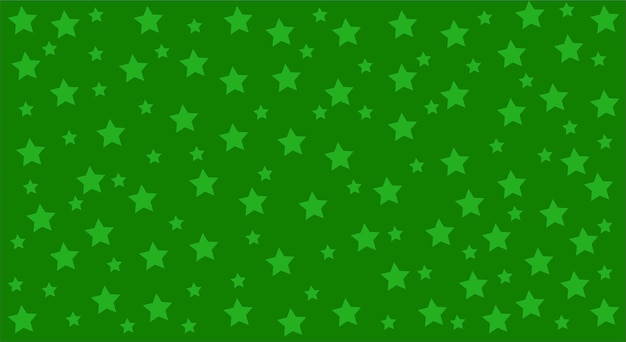 Fondo verde con estrellas