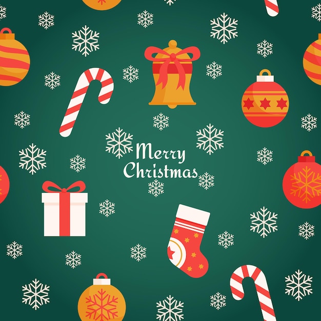 un fondo verde con un fondo verde y un tema de Navidad