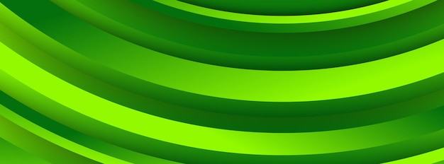 Fondo verde geométrico de moda con formas de círculos abstractos. Diseño de banner. Patrón dinámico futurista. Ilustración vectorial