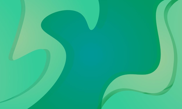 Fondo verde con gradiente y ondas de rayas delicadas