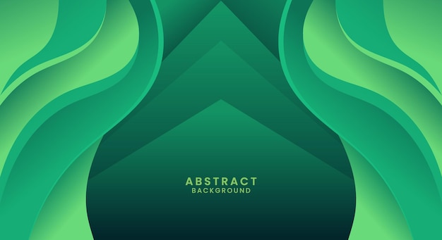 Fondo verde de lujo abstracto