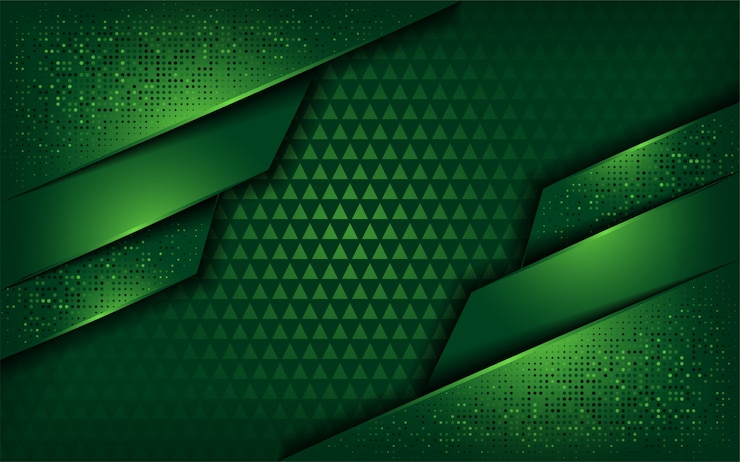 Vector fondo verde de lujo con capa superpuesta