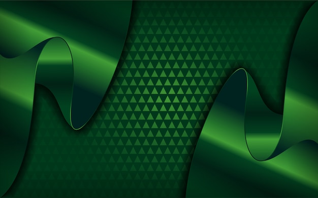 Fondo verde de lujo con capa superpuesta