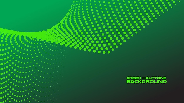 Fondo verde de medio tono con gradiente para el fondo o la presentación