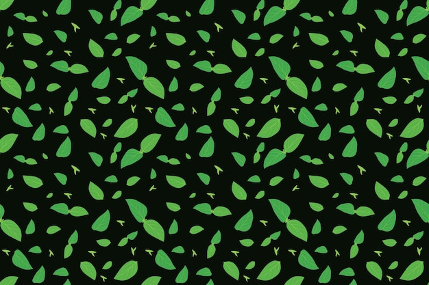 un fondo verde con muchas hojas patrón abstracto patrón de repetición perfecta diseño vectorial floral