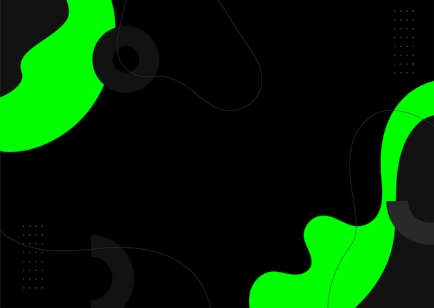 Fondo verde negro en diseño abstracto moderno