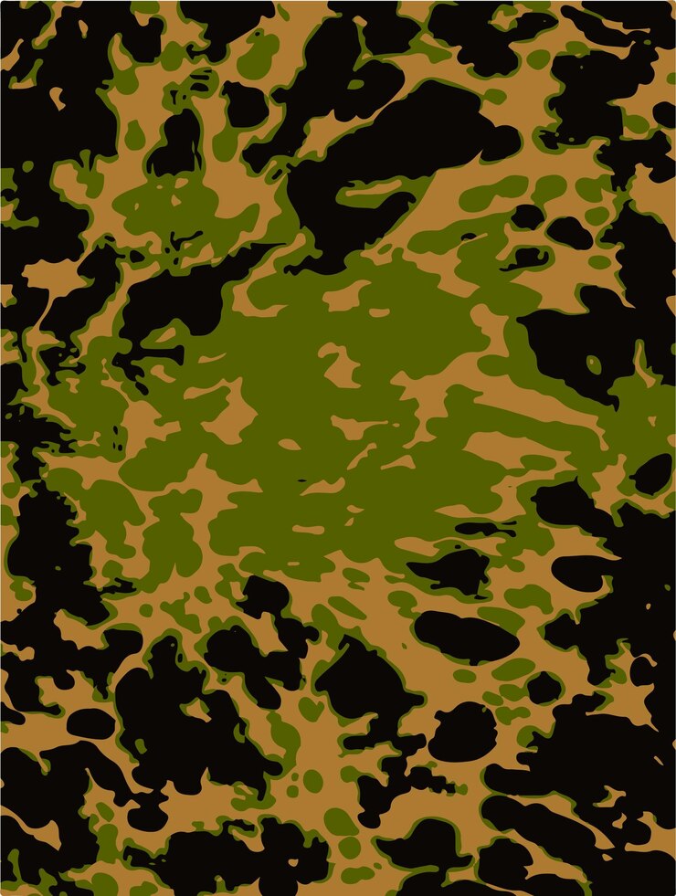 un fondo verde y negro con un patrón verde y amarillo