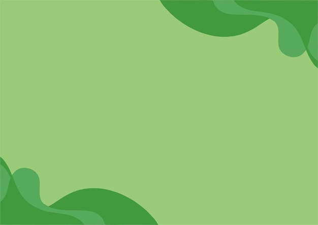 Fondo verde con olas