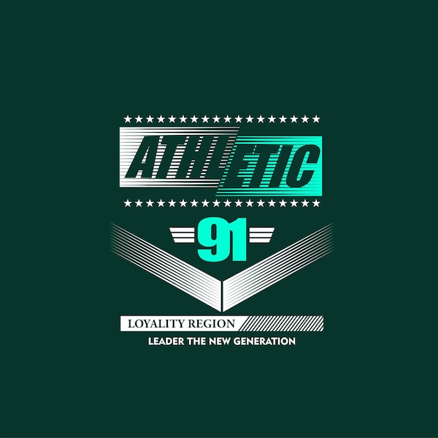 Vector un fondo verde con las palabras athletic 91.