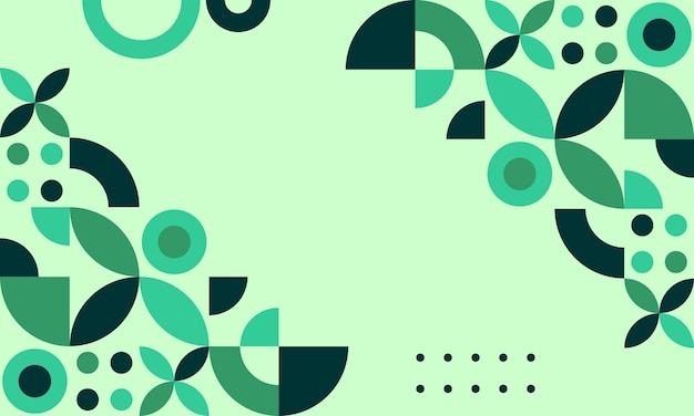 un fondo verde con un patrón de círculos y un fondo verde
