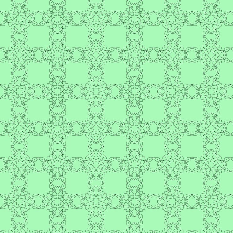 un fondo verde con un patrón de flores y la palabra cita en verde
