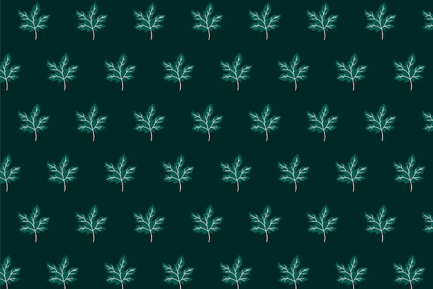fondo verde con un patrón de hojas y un fondo verde